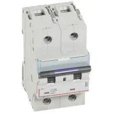 LEGRAND 410150 DX3 kismegszakító 50kA 2P 230/400V~ C25 villanyszerelés