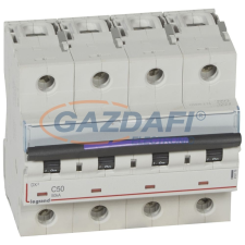 LEGRAND 410179 DX3 kismegszakító 50kA 4P 400V~ C50 villanyszerelés