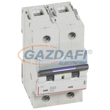 LEGRAND 410201 DX3 kismegszakító 50kA 2P 230/400V~ D20 villanyszerelés