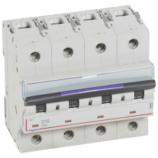 LEGRAND 410225 DX3 Kismegszakító. 4P, 10A, D karakterisztika, 50kA villanyszerelés