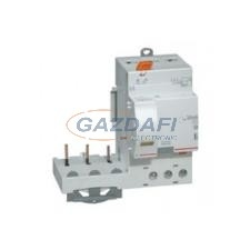 LEGRAND 410477 DX3 áramvédő relé 3P 400V~ AC-S 63A 300mA villanyszerelés