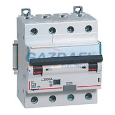 LEGRAND 411357 DX3 4P kombinált áram-védőkapcsoló C13 6000A / 10kA 30mA villanyszerelés