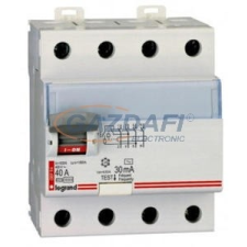 LEGRAND 411564 TX3 áram-védőkapcsoló 2P 25A 100MA A villanyszerelés