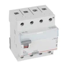 LEGRAND 411767 TX3 áram-védőkapcsoló 4P D 80A 30MA A villanyszerelés