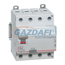 LEGRAND 411816 TX3 áram-védőkapcsoló 4P D 63A 30MA A-HPI villanyszerelés