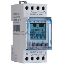 LEGRAND 412657 AlphaRex D21 csillagászati programkapcsoló 2 csatornás 2x28 program villanyszerelés