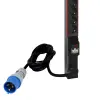 LEGRAND 646853 elosztósor 0U normál KIM:24xSCH-gyermekvédett, TÁP: ipari-2P+F 32A, 3 méter