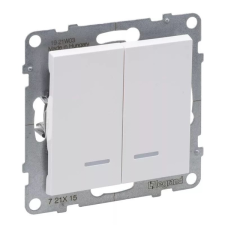 LEGRAND 721115 Suno 105 fehér jelzőfényes csillárkapcsoló (721115) világítási kellék