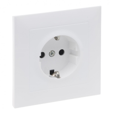 LEGRAND 721128 Suno 2P+F dugalj csatlakozóaljzat kerettel (rugós), biztonsági zsaluval, komplett, fehér villanyszerelés
