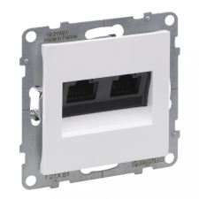 LEGRAND 721151 Suno 2xRJ45 Cat.5E UTP aljzat, fehér villanyszerelés