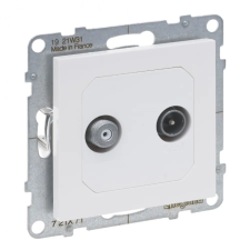 LEGRAND 721171 Suno TV-SAT aljzat csillagpontos, fehér villanyszerelés