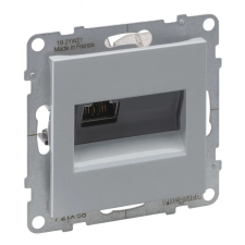 LEGRAND 721358 Suno RJ45 Cat.6A STP aljzat, alumínium villanyszerelés
