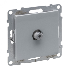 LEGRAND 721363 Suno TV aljzat, &quot;F&quot; típus, csillagpontos, alumínium villanyszerelés