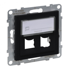 LEGRAND 721446 Suno kettős Systimax aljzat, fekete villanyszerelés