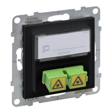 LEGRAND 721447 Suno SC/APC optikai aljzat, fekete villanyszerelés
