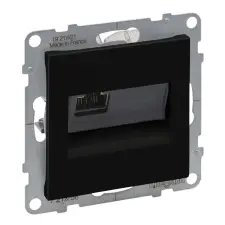 LEGRAND 721456 Suno RJ45 Cat.6 STP aljzat, fekete villanyszerelés
