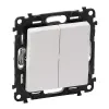 LEGRAND 752118 Valena Life kettős váltóérintkezős nyomó,230V,fehér