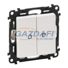 LEGRAND 752128 Valena Life csillárkapcsoló jelzőfénnyel 10 AX,230V,fehér villanyszerelés