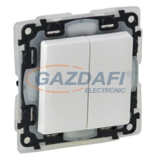 LEGRAND 752158 Valena Life kettős váltókapcsoló,230V,fehér villanyszerelés