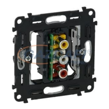 LEGRAND 753075 Valena InMatic RCA (audió / videó) csatlakozóaljzat mechanizmus villanyszerelés