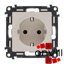 LEGRAND 753225 Valena Life elefántcsont 2P+F csatlakozóaljzat villanyszerelés