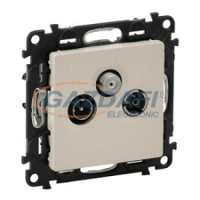 LEGRAND 753264 Valena Life TV-Rádió-SAT aljzat, végzáró, 10 dB,230V,elefántcsont villanyszerelés