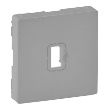 LEGRAND 754752 Valena Life elővezetékezett USB adatátviteli csatlakozóaljzat burkolat, alumínium villanyszerelés
