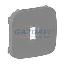 LEGRAND 754757 Valena Allure USB elővezetékezett aljzat burkolat, Alumínium villanyszerelés