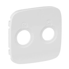 LEGRAND 754825 Valena Allure TV-SAT aljzat burkolat, Fehér villanyszerelés