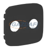 LEGRAND 754828 Valena Allure TV-SAT aljzat burkolat, Fekete