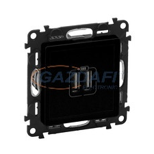 LEGRAND 756312 Valena Life kettős USB-A + USB-A csatlakozóaljzat 3A–15W, fekete villanyszerelés