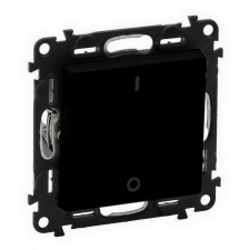 LEGRAND 756322 Valena Life kétpólusú kapcsoló mechanizmus burkolattal, 16 AX, fekete villanyszerelés