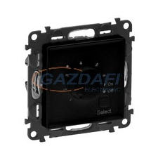 LEGRAND 756334 Valena Life szobatermosztát padlófűtéshez, fekete villanyszerelés