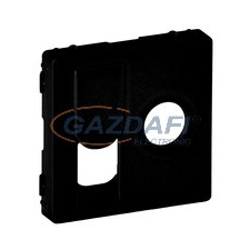 LEGRAND 756832 Valena Life TV csatlakozóaljzat + RJ45 Cat. 6 UTP aljzat burkolat, fekete villanyszerelés