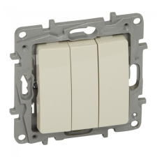LEGRAND 764603 Niloé hármas egypólusú kapcsoló, 10AX, bézs villanyszerelés