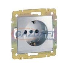LEGRAND 770121 Valena 2P+F csatlakozóaljzat gyermekvédelemmel,230V,alumínium villanyszerelés