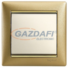 LEGRAND 770301 Valena egyes keret, matt arany villanyszerelés