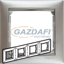 LEGRAND 770334 Valena négyes keret, alumetál villanyszerelés