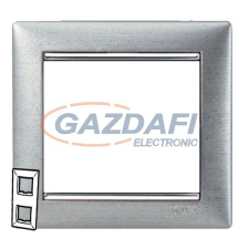 LEGRAND 770336 Valena keret kettős, függőleges, alumetál villanyszerelés