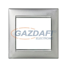 LEGRAND 770351 Valena Alumínium / Ezüst, egyes keret villanyszerelés