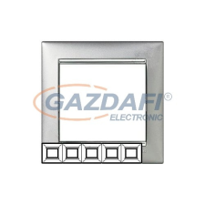 LEGRAND 770355 Valena Alumínium / Ezüst, ötös vízszintes keret villanyszerelés