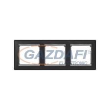 LEGRAND 770393 Valena Fekete / Ezüst, hármas vízszintes keret villanyszerelés