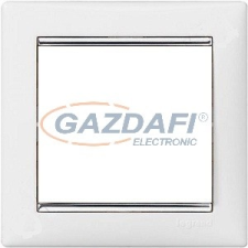 LEGRAND 770491 Valena Fehér / Ezüst, egyes keret villanyszerelés