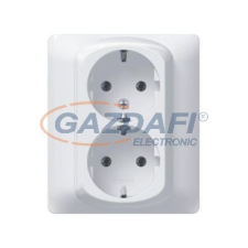 LEGRAND 771031 Galea Life 2x2P+F aljzat gyermekvédelemmel, csavaros, fehér villanyszerelés
