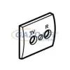 LEGRAND 771283 Galea Life TV-RD burkolat (30 mm) mélybronz