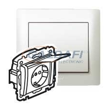 LEGRAND 771564 Galea Life 2P+F aljzat gyermekvédelemmel, csapófedéllel, gyöngyház villanyszerelés