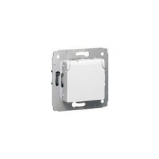 LEGRAND 773645 Cariva IP44 2P+F aljzat csapófedéllel, keret nélkül,230V,fehér villanyszerelés