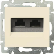 LEGRAND 774133 Valena 2xRJ45 LCS2 Cat.6 FTP aljzat, elefáncsont villanyszerelés