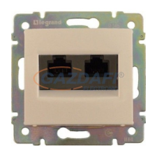 LEGRAND 774145 Valena 2xRJ45 LCS2 Cat6 STP aljzat, elefántcsont villanyszerelés