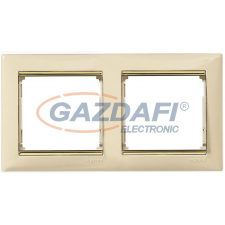 LEGRAND 774152 Valena Elefántcsont / Arany, kettes vízszintes keret villanyszerelés